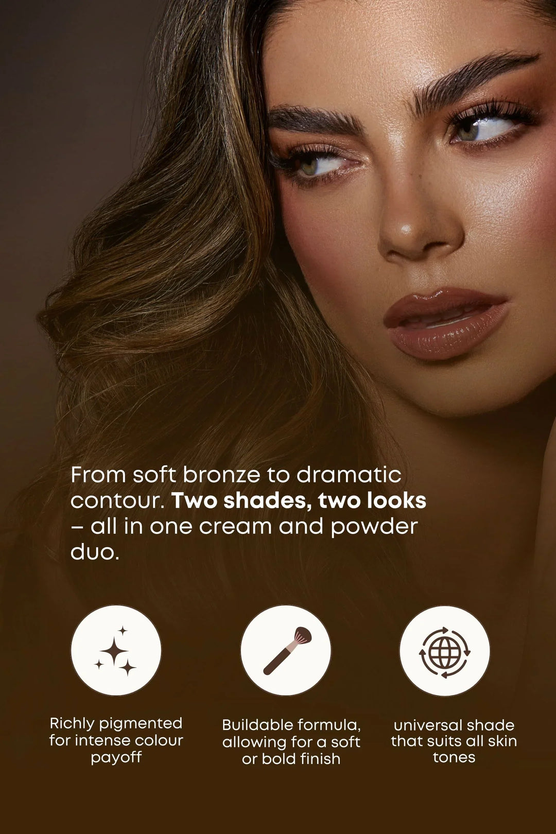Make Me Bronze Cream & Powder Duo – bronzantas/kontūravimo priemonė