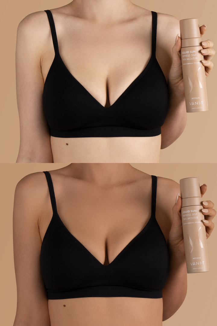 Liquid Sun Express Self Tan Mousse Medium - savaiminio įdegio putos