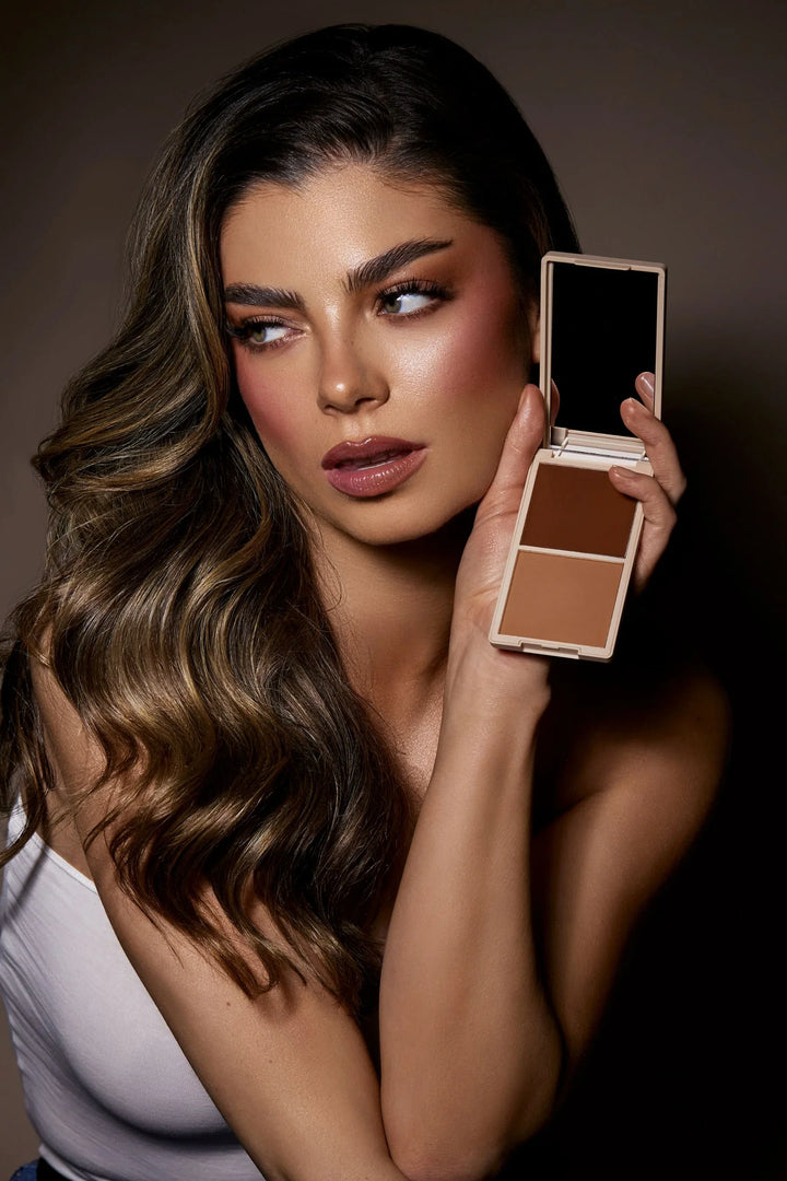 Make Me Bronze Cream & Powder Duo – bronzantas/kontūravimo priemonė