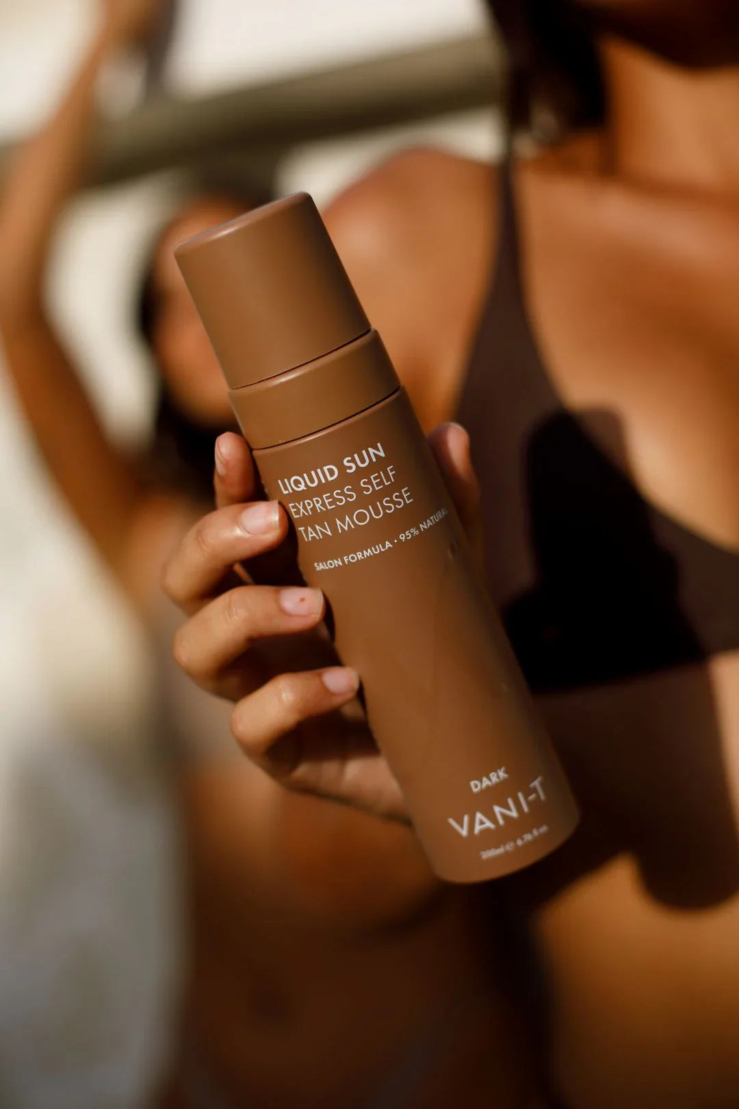 Liquid Sun® Express Self Tan Mousse Dark - savaiminio įdegio putos