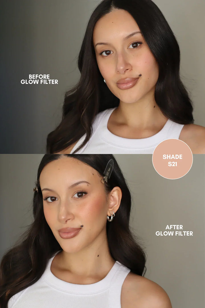 Glow Filter HD Sheer Foundation - švytėjimą suteikiantis makiažo pagrindas
