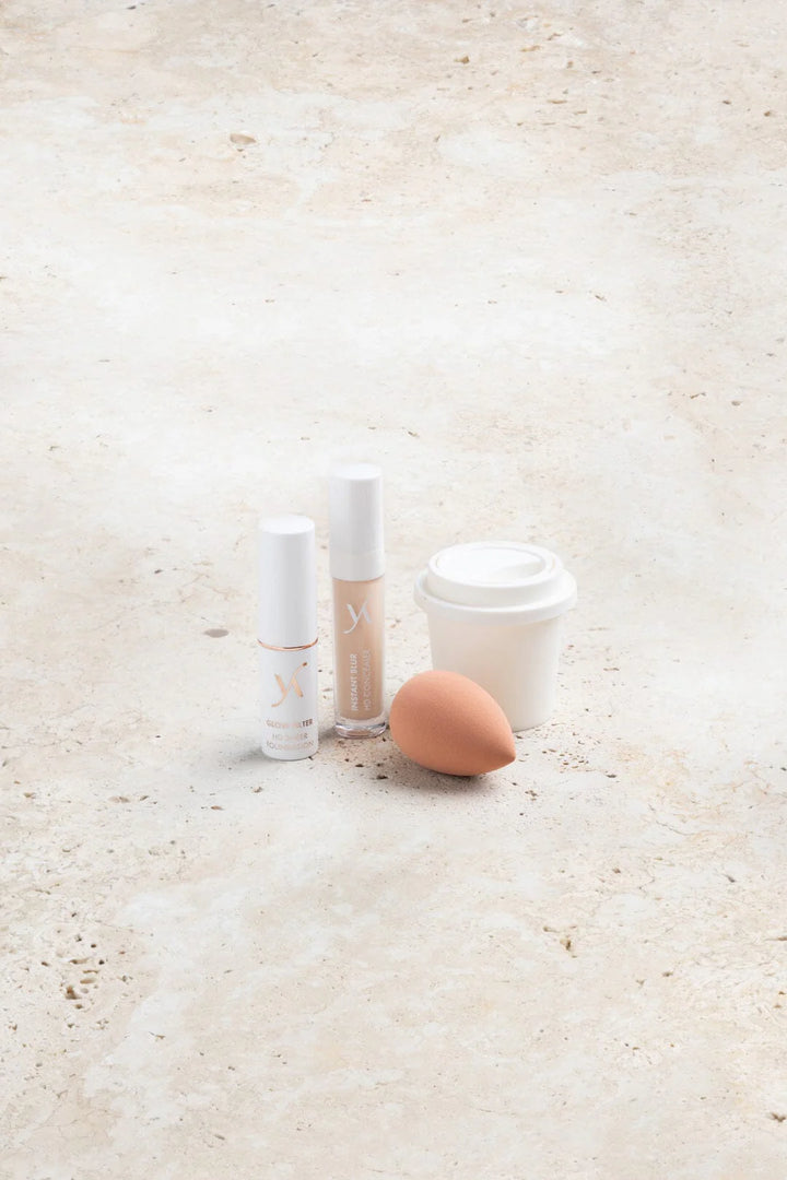 Glow Filter Trio - makiažo pagrindas + maskuoklis + kempinėlė