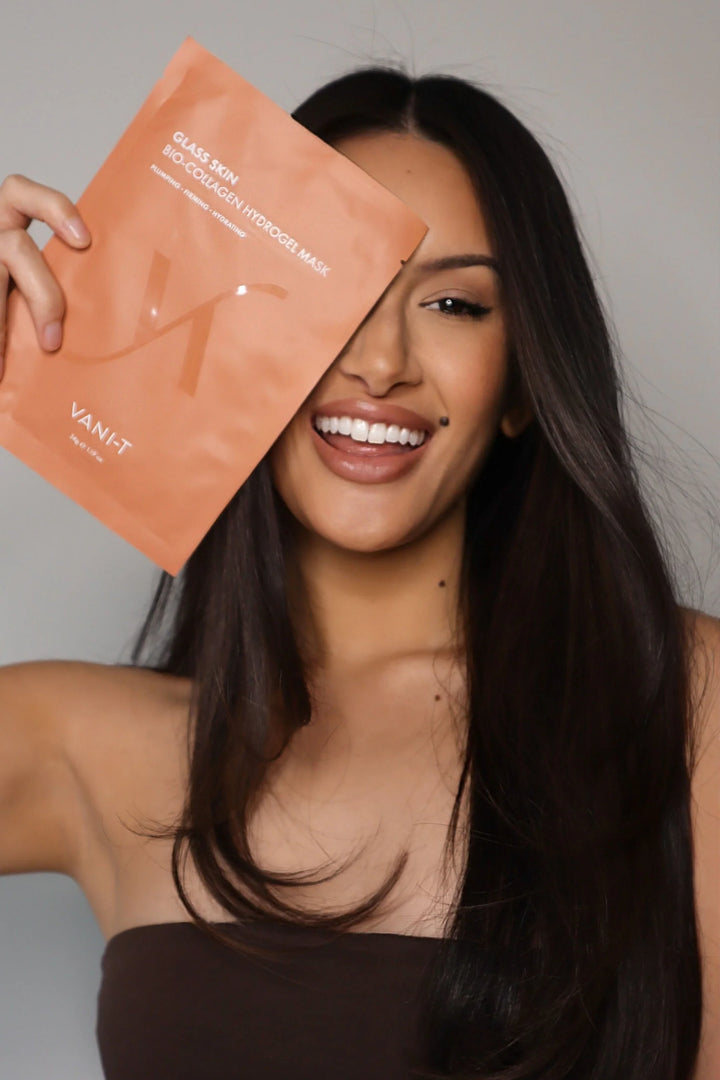 Glass Skin Bio-Collagen Hydrogel Mask - lakštinės hidrogelio kaukės, 4vnt