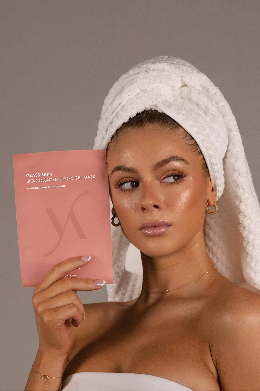 Glass Skin Bio-Collagen Hydrogel Mask - lakštinės hidrogelio kaukės, 4vnt