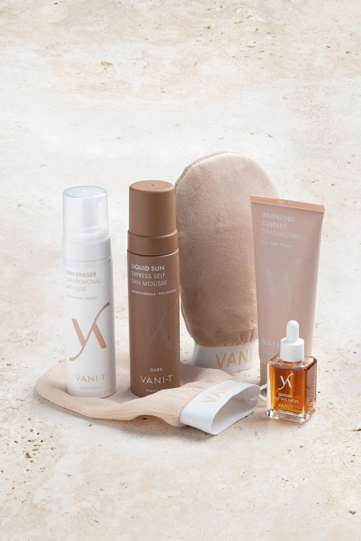 Ultimate Bronze Set Dark - savaiminio įdegio rinkinys