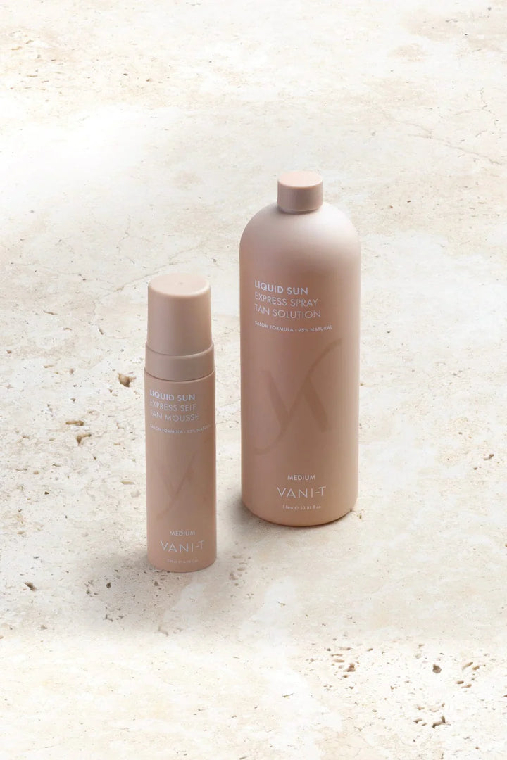 Liquid Sun Express Self Tan Mousse Medium - savaiminio įdegio putos