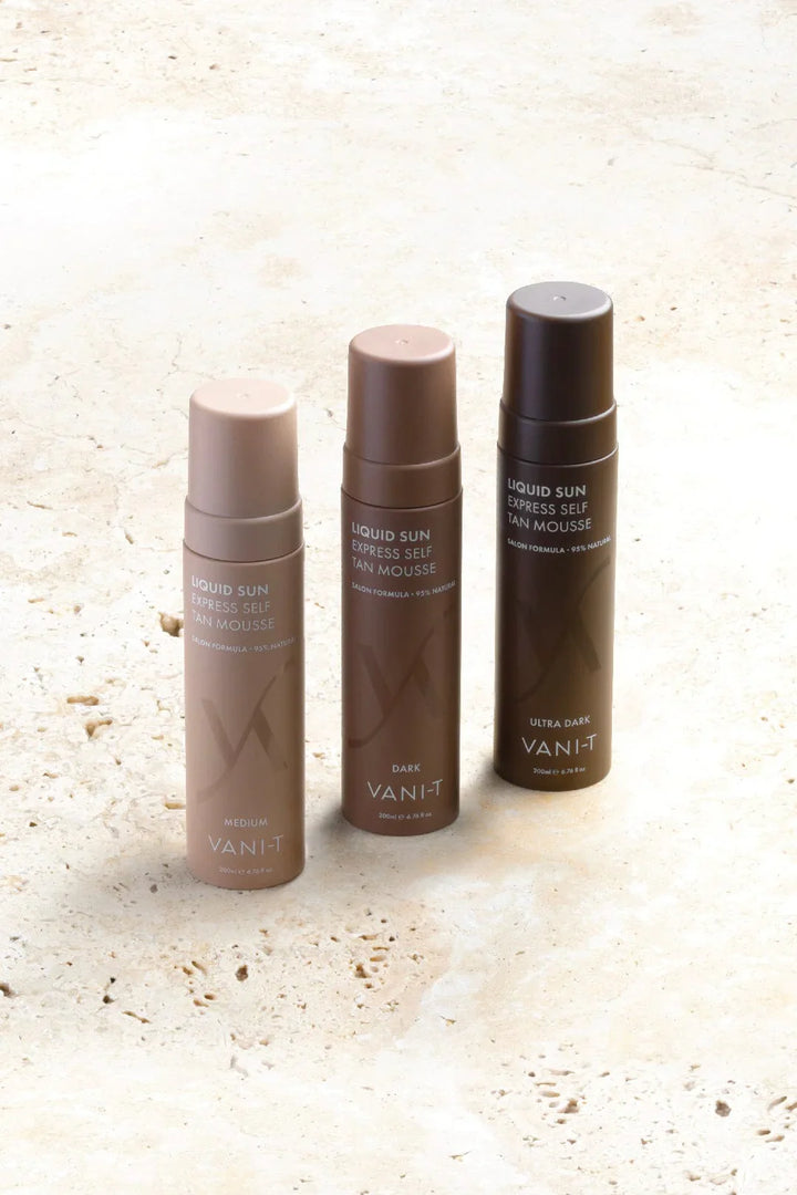 Liquid Sun Express Self Tan Mousse Medium - savaiminio įdegio putos