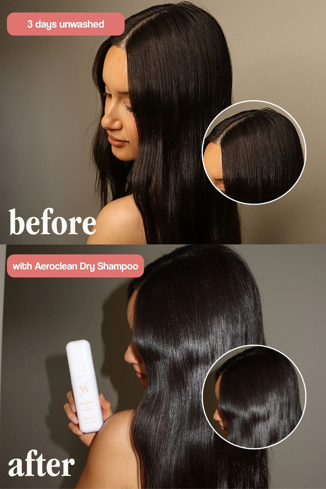 Aeroclean Dry Shampoo with Hair Growth Complex - sausas plaukų šampūnas